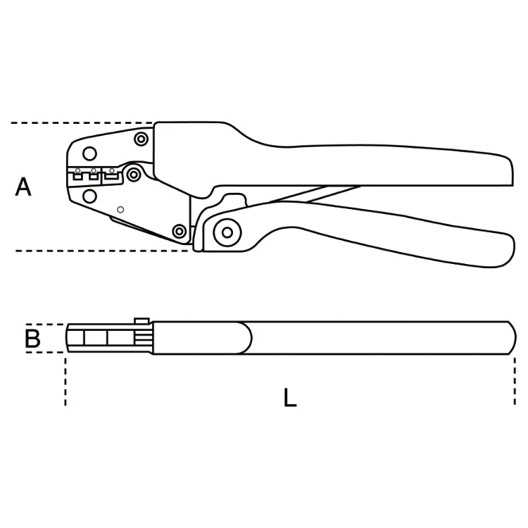 Beta Pinza a grande effetto per connettori BNC per cavi coassiali RG 58, RG 59, RG 62, RG 71