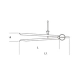 Beta Compassi di precisione per tracciatori punte diritte in acciaio temprato