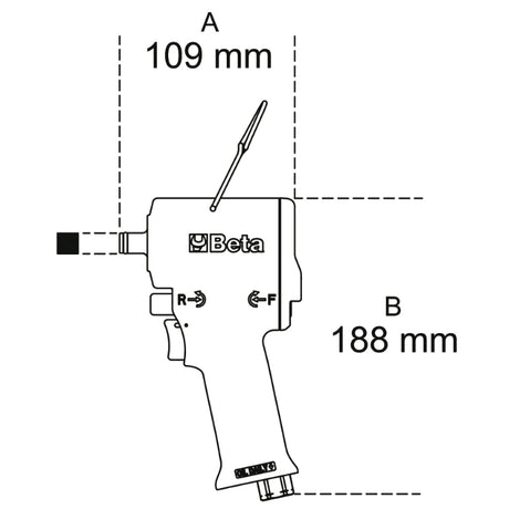 Beta Avvitatore a impulsi compatto reversibile