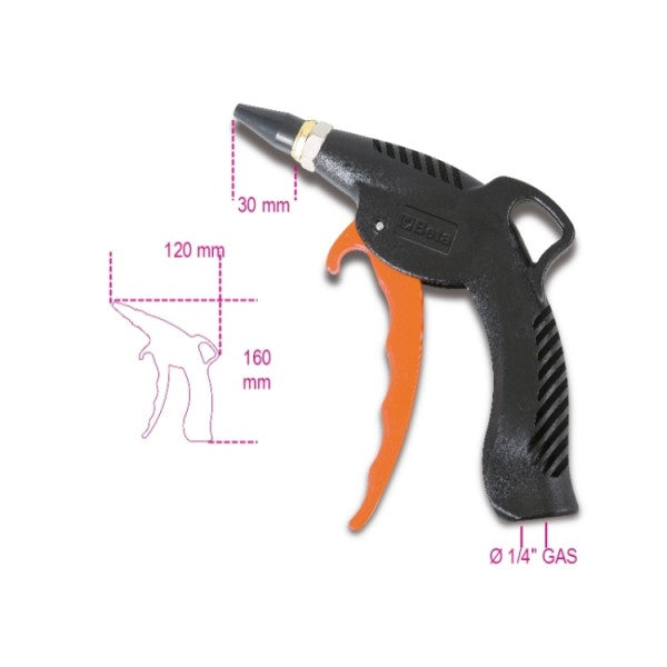 Beta Pistola di soffiaggio progressiva con ugello in gomma