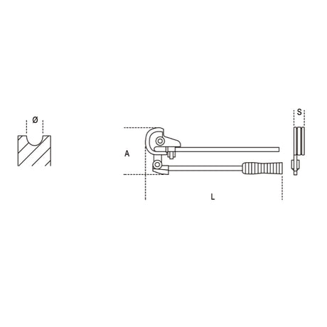 Beta Attrezzi curvatubi per tubi sottili in rame, lega leggera