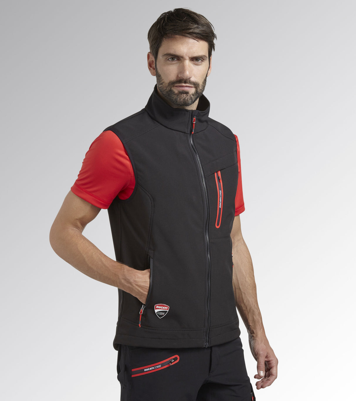 Diadora Utility VEST SOFTSHELL DUCATI - Gilet - Diadora Utility x Ducati Corse