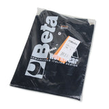 Beta Polo 3 bottoni in 100% cotone 200 g, nero