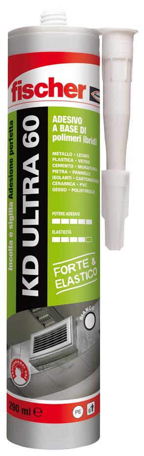 FISCHER Sigillante adesivo KD ULTRA 60 Extra forte bianco (1 Pz.)