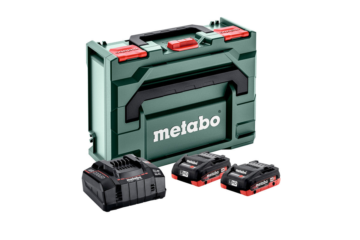 Metabo Set di base 2 x LiHD 4,0 Ah + metaBOX 145