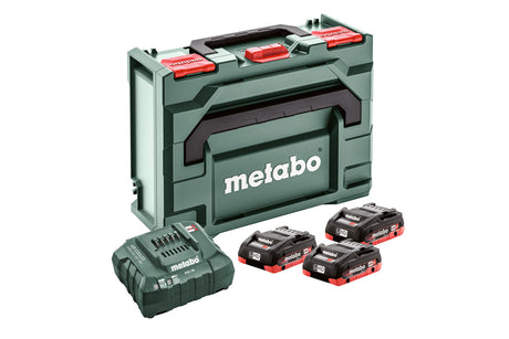 Metabo Set di base 3 x LiHD 4,0 Ah + metaBOX 145