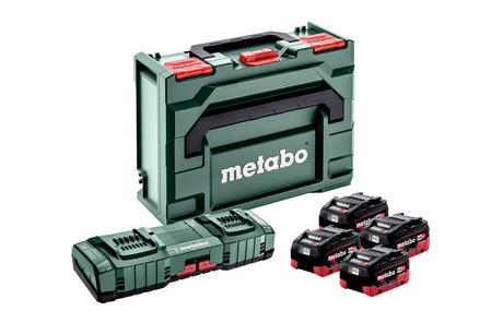 Metabo Set di base 4x LiHD 10 Ah + ASC 145 DUO + metaBOX