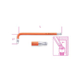 Beta Chiavi maschio piegate colorate con un'estremità sferica per viti con impronta Torx®, colorate cromate