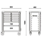 Beta Cassettiera portautensili con 7 cassetti
