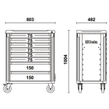 Beta Cassettiera porta attrezzi con 8 cassetti