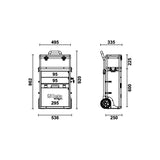 Beta Trolley portautensili a 2 moduli sovrapponibili