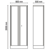 Beta Armadio in lamiera a 2 ante per arredo officina RSC55