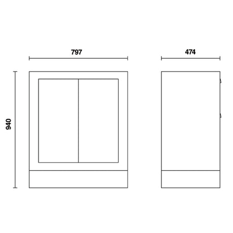 Beta Modulo fisso con due antine per arredo officina