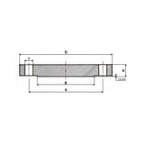 Flangia blind ASME B16.5 ANSI 300 lb - Acciaio al carbonio