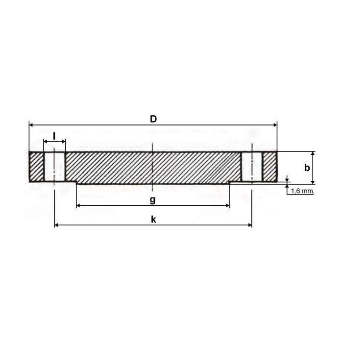 Flangia blind ASME B16.5 ANSI 150 lb - Acciaio inox forgiato