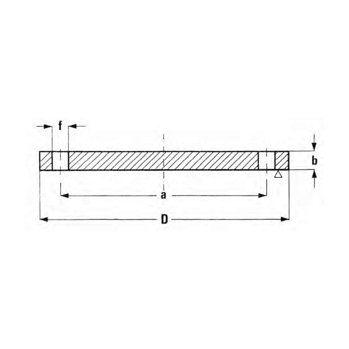 Flangia cieca EN 1092-1 tipo 05A/PN25 - PN 40 - Acciaio al carbonio