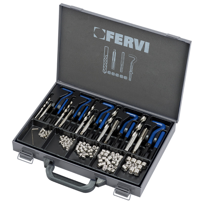 Fervi Kit riparazione filetti bsf f-coil 1/4-1/2 - E011/BSF