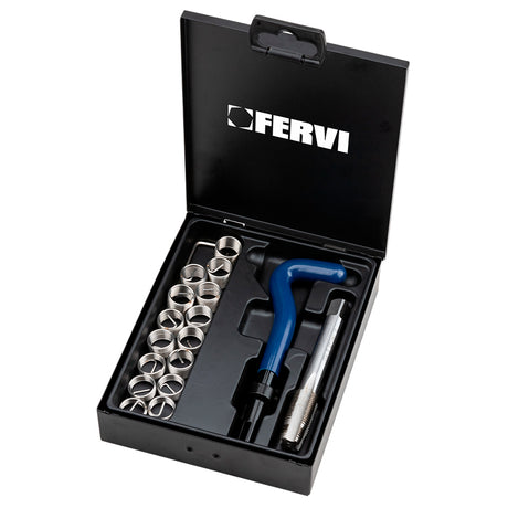 Fervi Kit riparazione filetti metrici candele f-coil - E011/M060X100C