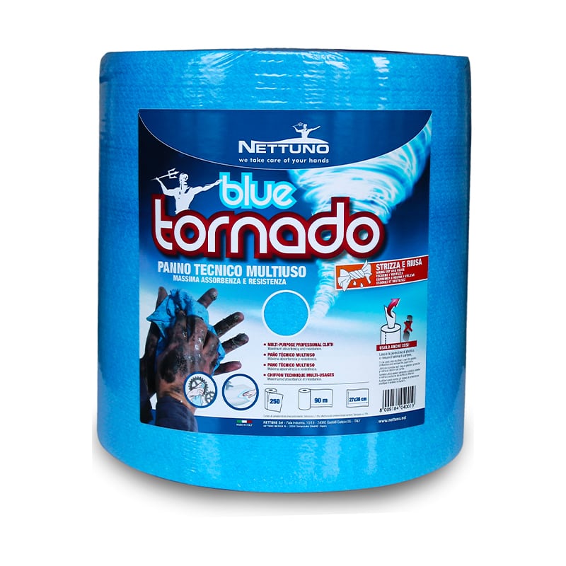 Nettuno Blue Tornado Bobina 90mt / 250 strappi (27x36 cm)