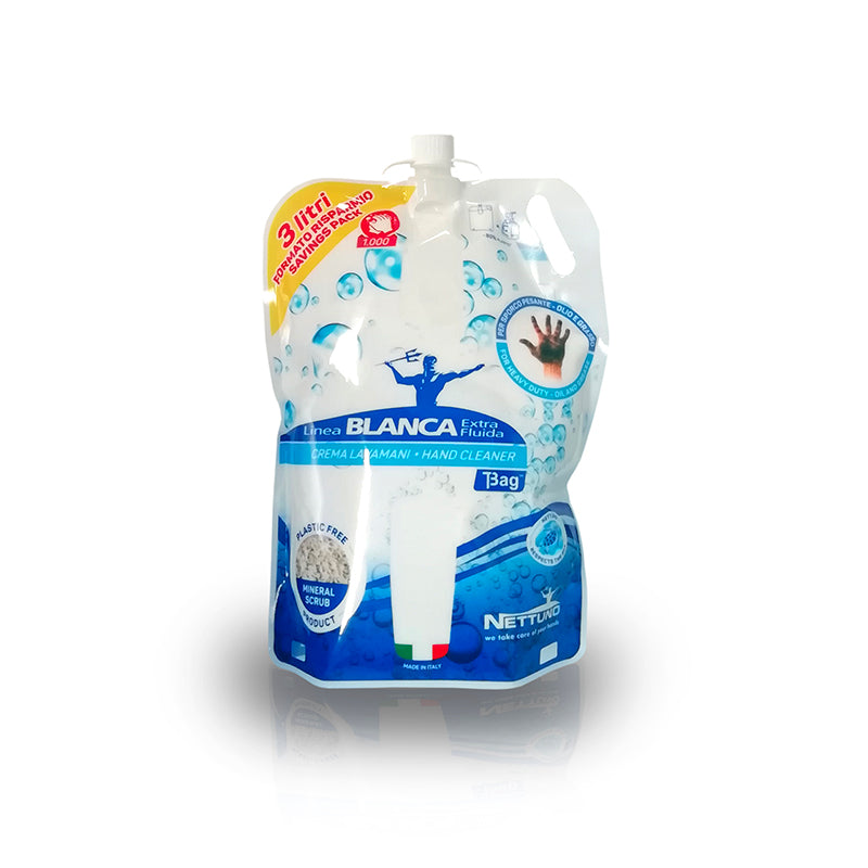 Nettuno Linea Blanca Extrafluida T-Bag ricarica da 3000 ml per T-Big Dispenser e T-Duck