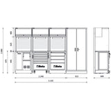 Beta Combinazione arredo officina RSC50