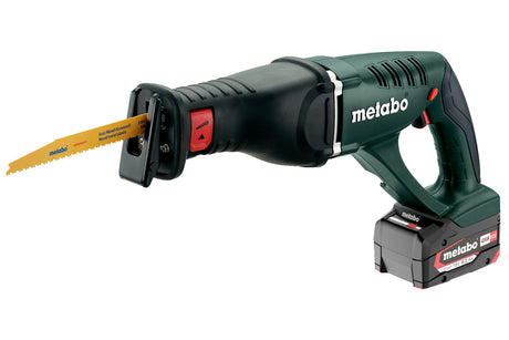 Metabo Sega diritta a batteria ASE 18 LTX 18V 2x5.2Ah Li-Power Caricabatteria ASC 55 metaBOX 145 L