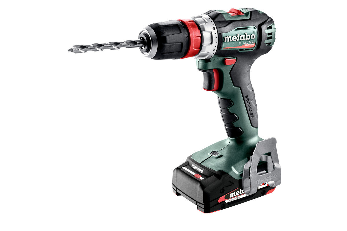 Metabo Trapano-avvitatore a batteria BS 18 L BL Q 18V 2x2Ah Li-Power Caricabatteria SC 30 metaBOX 145