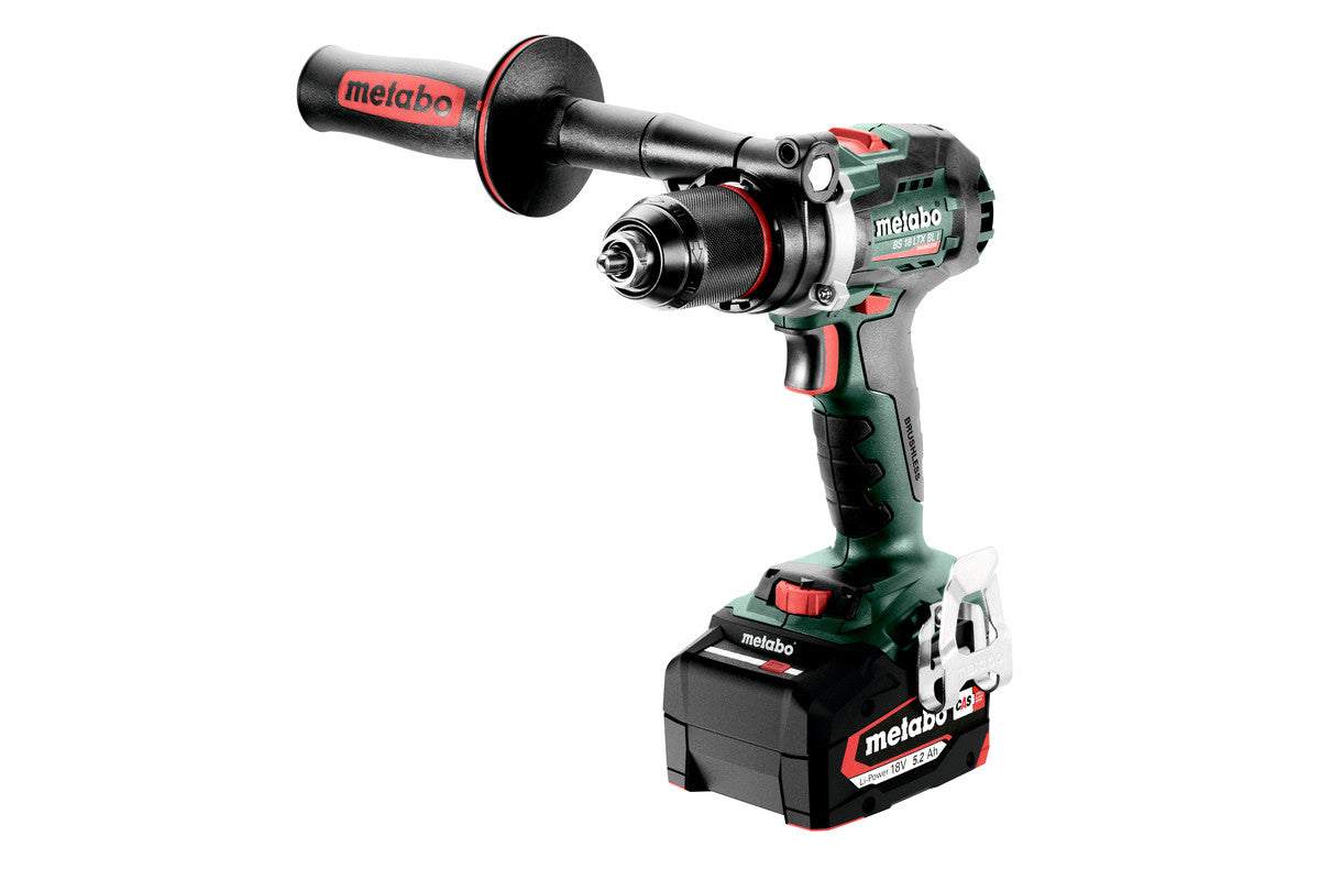 Metabo Trapano-avvitatore a batteria BS 18 LTX BL I 18V 2x5.2Ah Li-Power Caricabatteria ASC 55 metaBOX 145 L