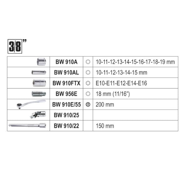 Beta Assortimento di 74 chiavi a bussola esagonali, 42 inserti per avvitatori, 30 chiavi a bussola a giravite, 7 chiavi maschio esagonale piegate e 17 accessori, in cassetta di plastica