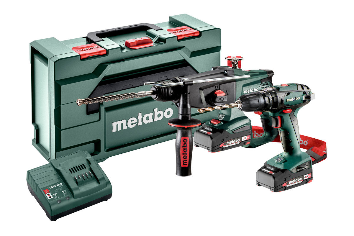 Metabo Macchine a batteria nel kit Combo Set 2.3.4 18 V 18V Valigetta in plastica SB 18 + KHA 18 LTX