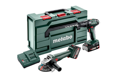 Metabo Macchine a batteria nel kit Combo Set 2.4.4 18 V 18V metaBOX 165 L SB 18 + W 18 L 9-125