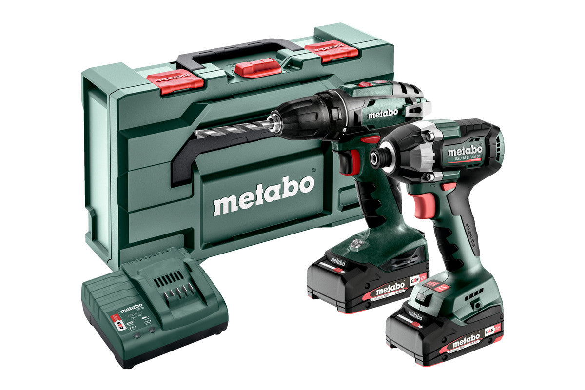 Metabo Macchine a batteria nel kit Combo Set 2.8.1 18V 18V metaBOX 145 L BS 18 + SSD 18 LT 200 BL