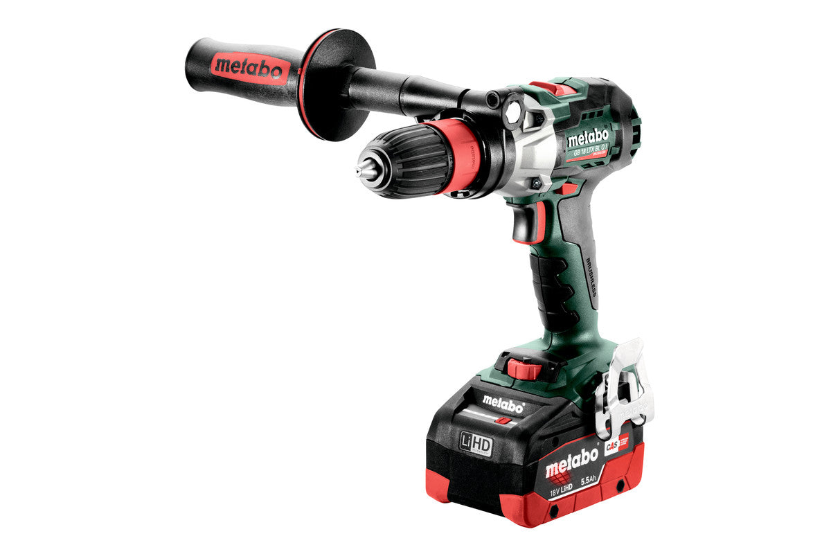 Metabo Maschiatrice a batteria GB 18 LTX BL Q I 18V 2x5.5Ah LiHD Caricabatteria ASC 145 metaBOX 145 L