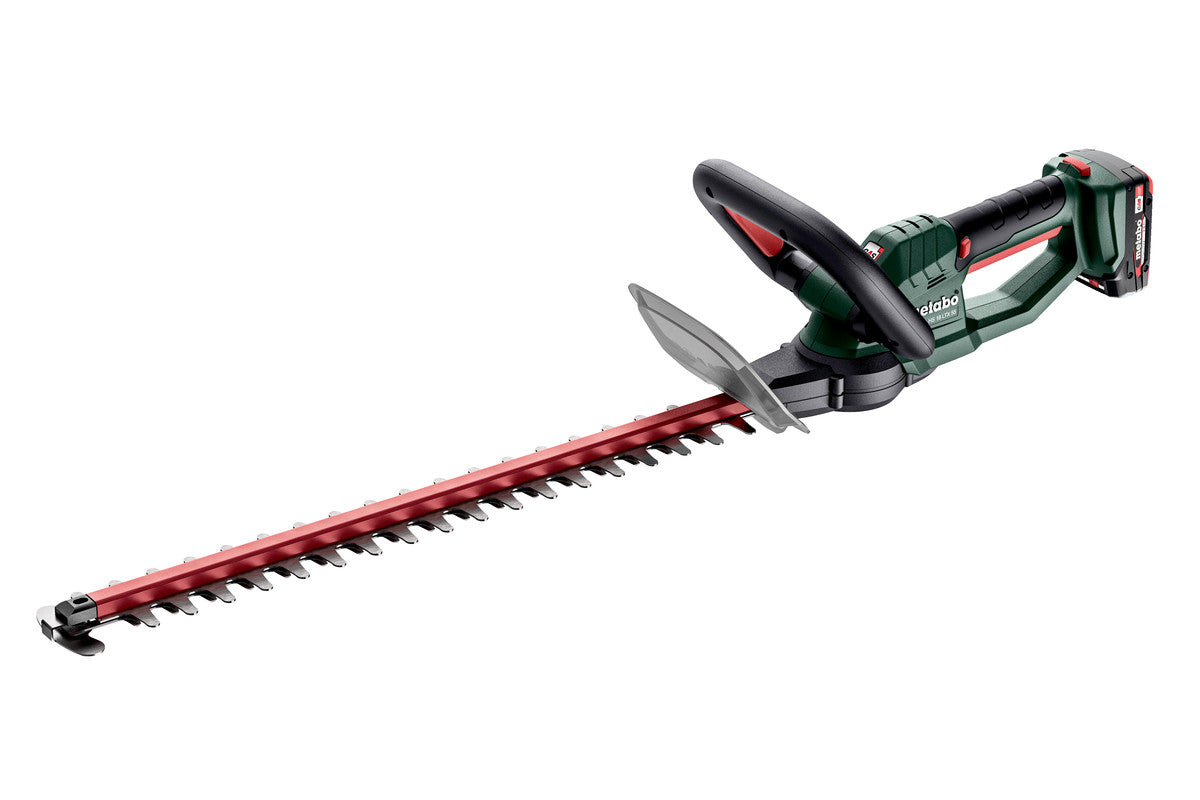 Metabo Tagliasiepi a batteria HS 18 LTX 55 18V 2x2Ah Li-Power Caricabatteria SC 30 Scatola di cartone