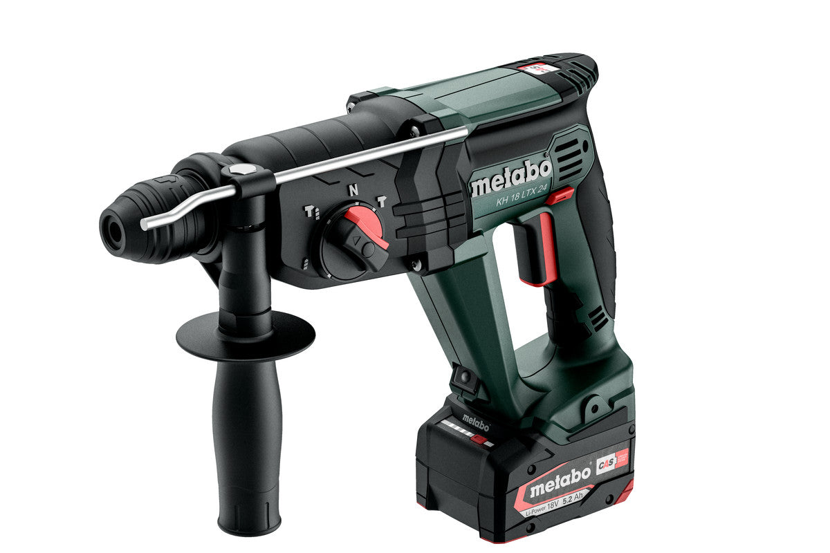 Metabo Martello a batteria KH 18 LTX 24 18V 2x5.2Ah Li-Power Caricabatteria ASC 55 metaBOX 165 L