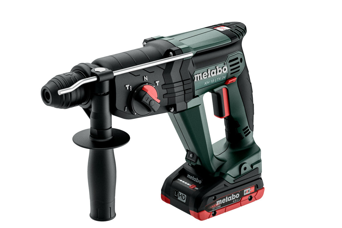 Metabo Martello a batteria KH 18 LTX 24 18V 2x4Ah LiHD Caricabatteria ASC 55 metaBOX 165 L