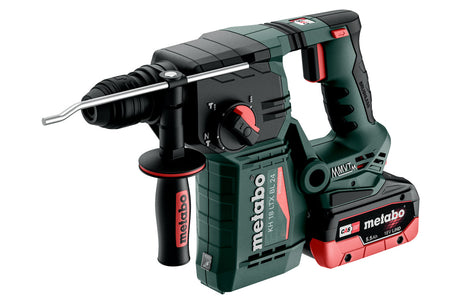 Metabo Martello a batteria KH 18 LTX BL 24 18V 2x5.5Ah LiHD Caricabatteria ASC 145 metaBOX 165 L