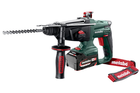 Metabo Martello a batteria KHA 18 LTX 18V 2x4Ah Li-Power Caricabatteria ASC 55 metaBOX 165 L