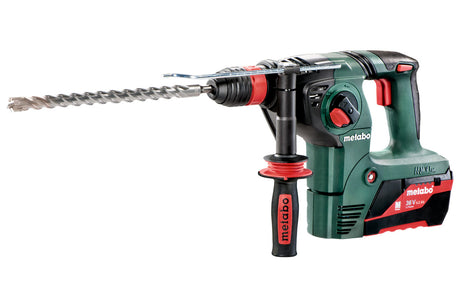 Metabo Martello a batteria KHA 36 LTX 36V 2x5.2Ah Li-Power Caricabatteria ASC Ultra Valigetta in plastica con mandrino a cambio rapido Metabo Quick