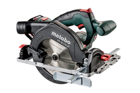 Metabo Sega circolare a batteria KS 18 LTX 57 18V 2x5.2Ah Li-Power Caricabatteria ASC 55 metaBOX 340