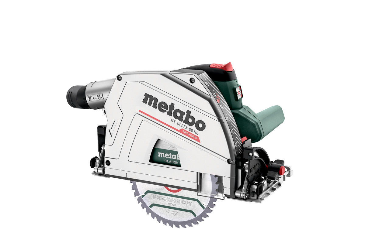 Metabo Sega circolare a immersione a batteria KT 18 LTX 66 BL 18V 2x8Ah LiHD Caricabatteria ASC 145 metaBOX 340