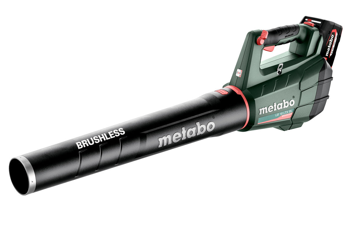 Metabo Soffiatore a batteria LB 18 LTX BL 18V 2x5.2Ah Li-Power Caricabatteria ASC 55 Scatola di cartone