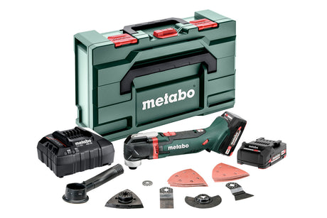 Metabo Multitool a batteria MT 18 LTX Compact 18V 2x2Ah Li-Power Caricabatteria ASC 55 metaBOX 145 L