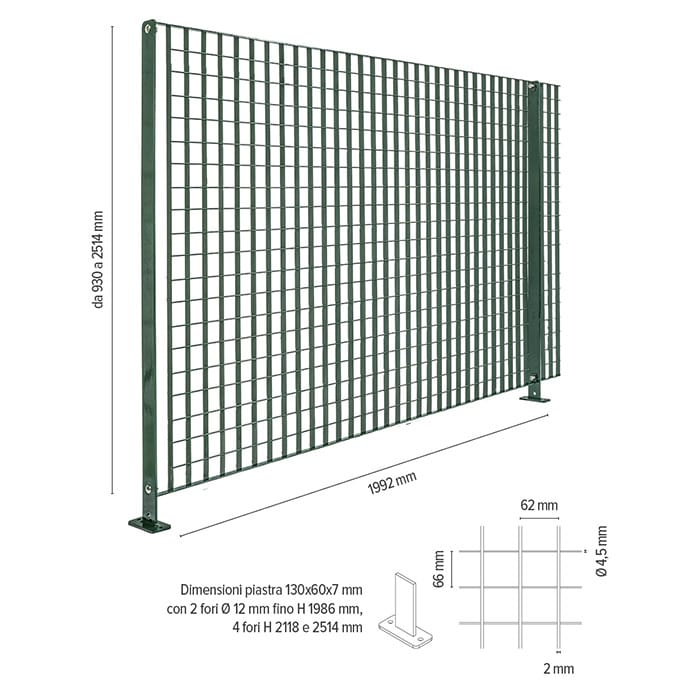 PLEIONE - Recinzione in grigliato - Olivieri Ferramenta srl