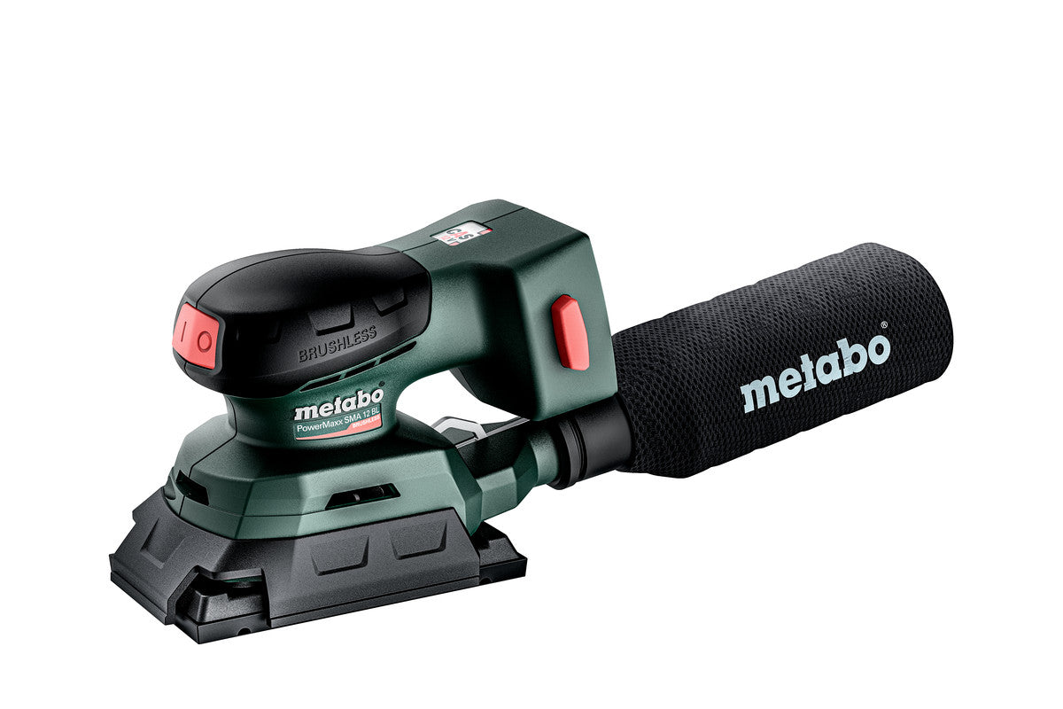 Metabo Levigatrice orbitale a batteria PowerMaxx SRA 12 BL Set 2V metaBOX 215 con piastra di levigatura 80 x 133mm