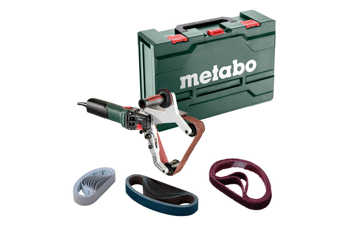 Metabo Levigatrice a nastro per tubi RBE 15-180 Set metaBOX 185 XL