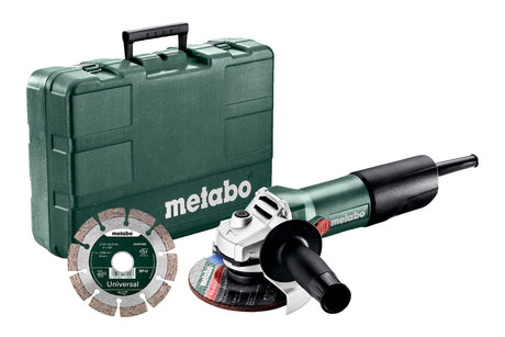 Metabo Smerigliatrice angolare W 850-125 Set Valigetta in plastica- con disco diamantato per troncare