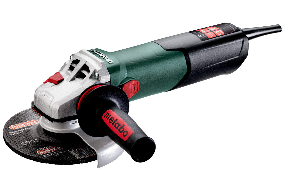 Metabo Smerigliatrice angolare WEV 17-150 Quick Scatola di cartone- con regolazione del numero di giri, ghiera autoserrante