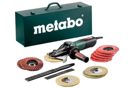 Metabo Smerigliatrice angolare a testa ribassata WEVF 10-125 Quick Inox Set Valigetta metallica