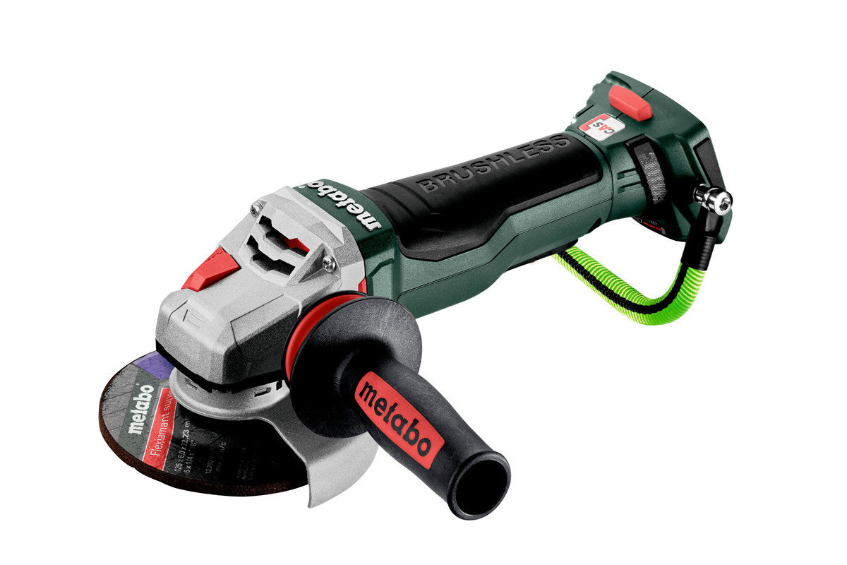 Metabo Smerigliatrice angolare a batteria WPBA 18 LTX BL 15-125 Quick DS 18V metaBOX 165 L con freno ghiera autoserrante